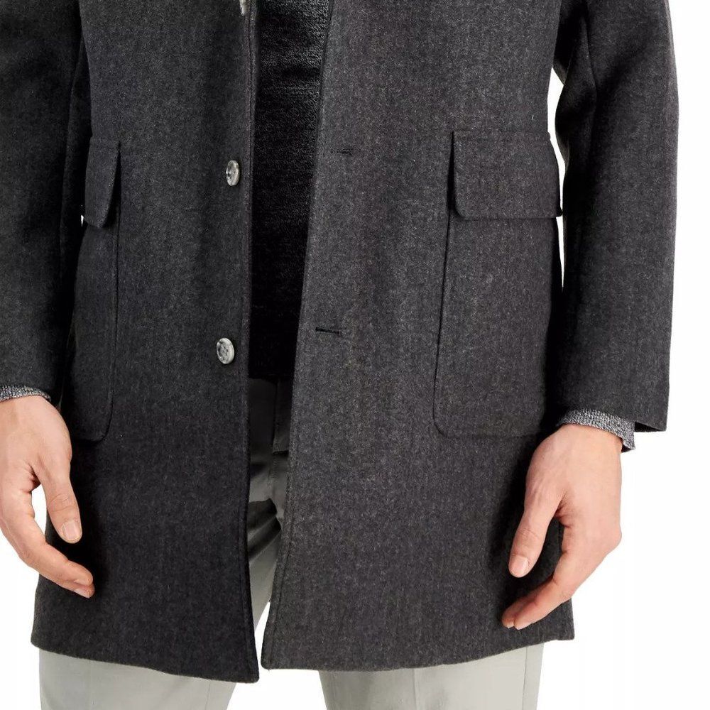 Alfani Men's Knit Topcoat - Picture 3 of 5
